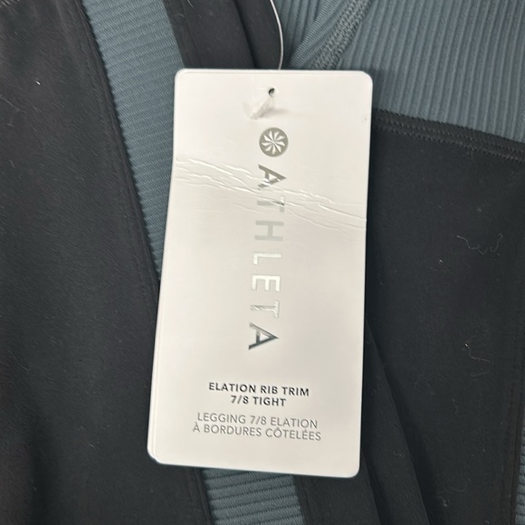 Athleta Elation Rib Trim Tight NWT SZ SMALL - Picture 3 of 4